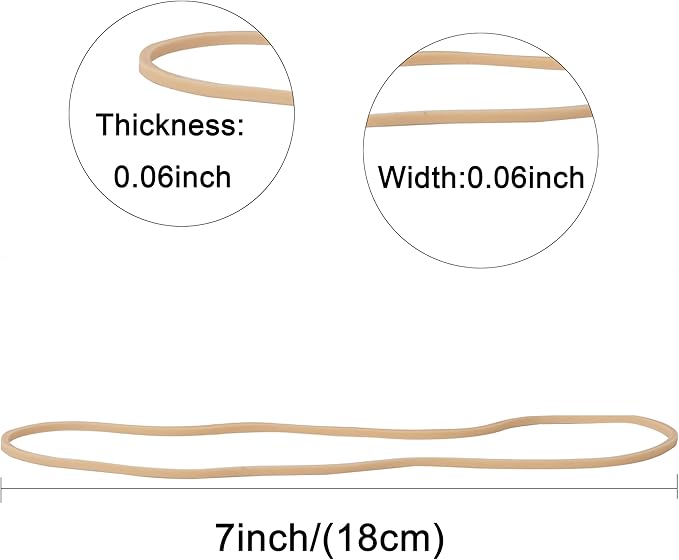 Rubber Bands Garbage Can Bands Elastic Large Size #117A about 200pcs 0.5bl Trash Can Rubber Bands Elastics Bands 7 inch Assorted Color For Office Supplies Home