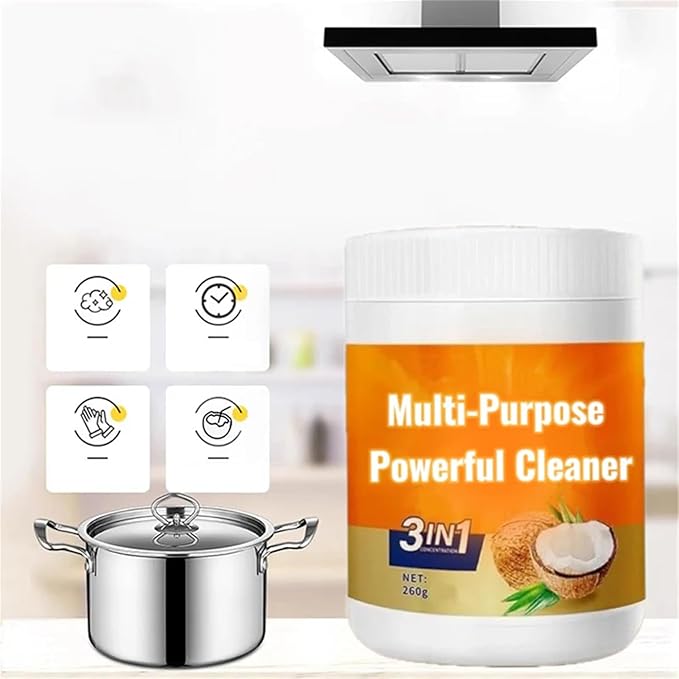 Multi-Purpose Powerful Cleaner for Kitchen,All-Purpose Cleaner Removes Stains on Microwave,Oven & Stove Top
