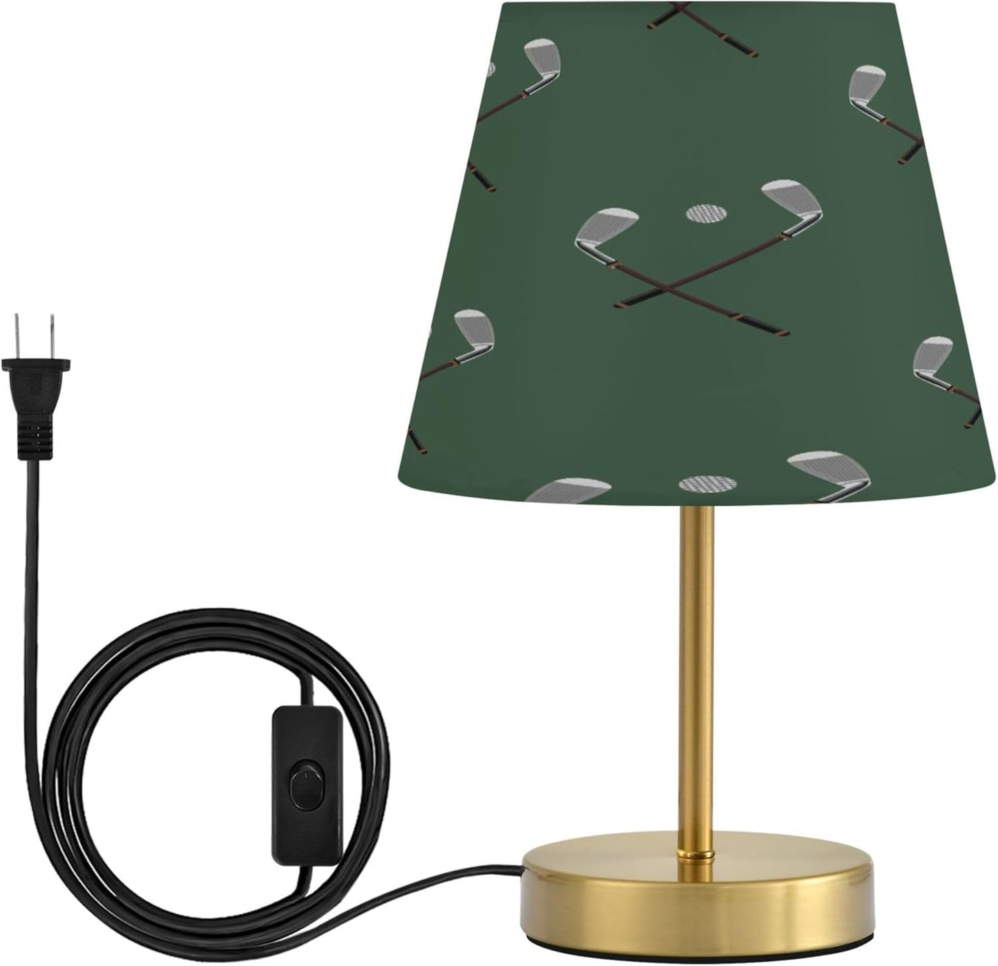 Sport Golf Club Ball Dimmable Table Lamp Night Light Bedroom Lamps for Nightstand Living Room Dorm Home Office Desk, LED Bulb Included, M