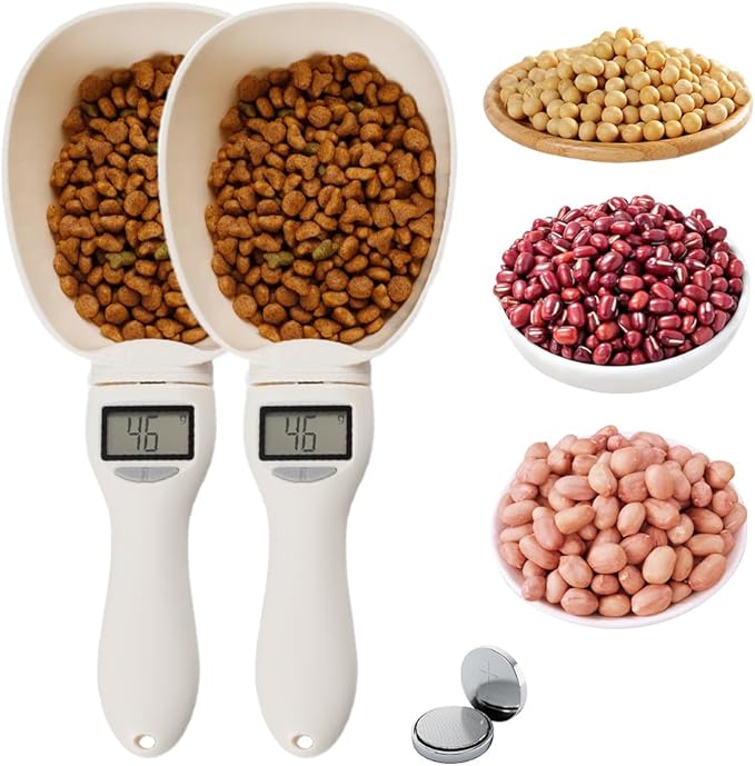 Digital Measuring Spoon, 2026 Upgraded Digital Food Measuring Scoop Scale, Electronic Kitchen Measuring Spoon Scale for Daily Meals, Kitchen Gadgets, Pet Dog Cat Food (2)