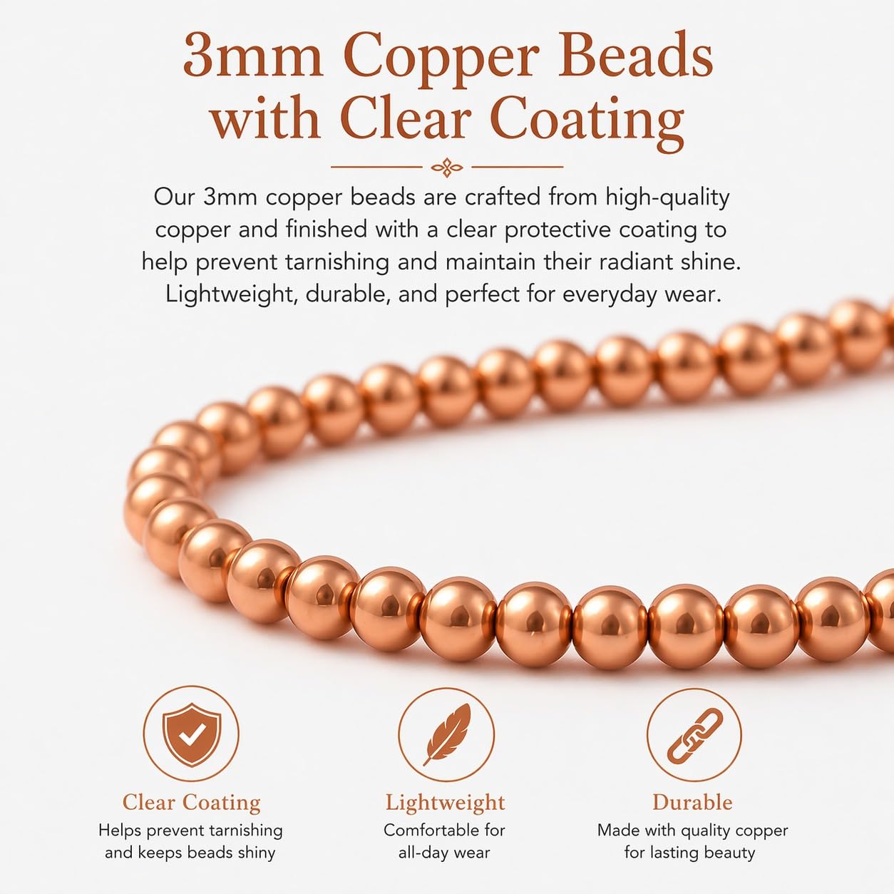 The Blue Yogi Unakite & Natural Copper Bead Bracelet for Men & Women – Healing Crystal Energy Bracelet for Protection & Positivity