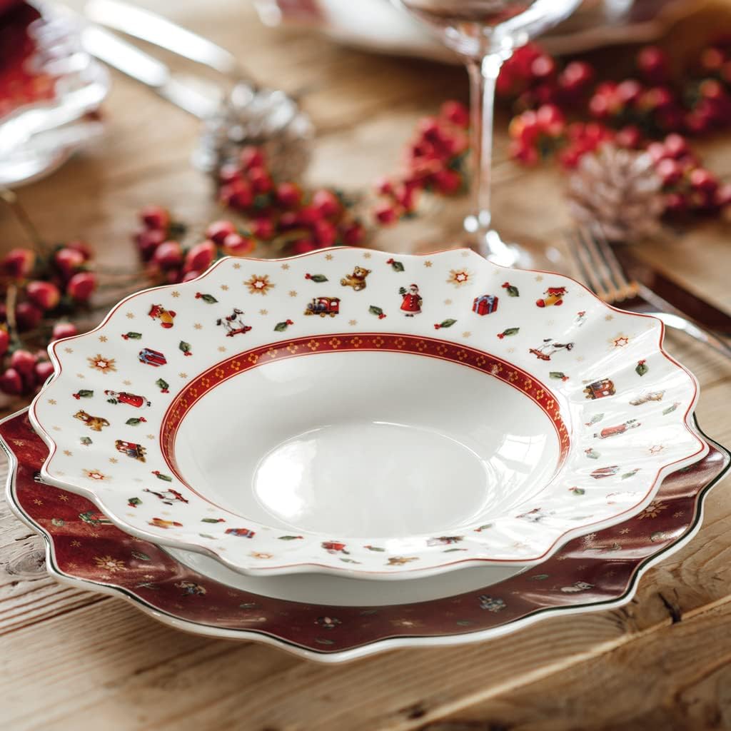 Villeroy & Boch Delight Soup Bowl, Porcelain, Multi, 26.5 x 26.8 x 14 cm, White