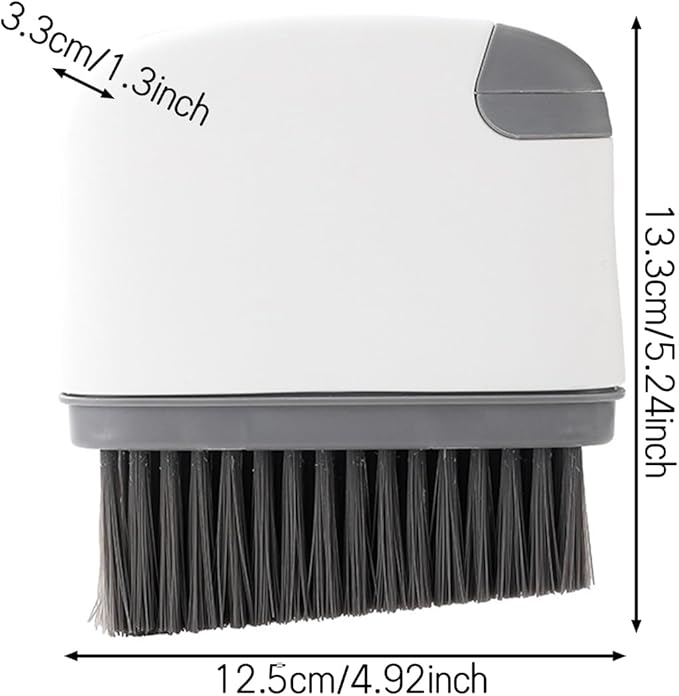 4 in 1 Groove Cleaning Brush - Magic Window Track Cleaner with Shovel, and Tongs for Window Sills, Sliding Door Tracks, Bathroom, and Kitchen