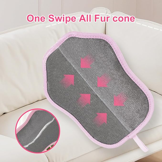 2025 Pet Hair Removal Glove for Dogs & Cats - Electrostatic Grooming Mitt with Dual-Action Bristles | Reusable Washable Furniture Couch Car Lint Remover Tool