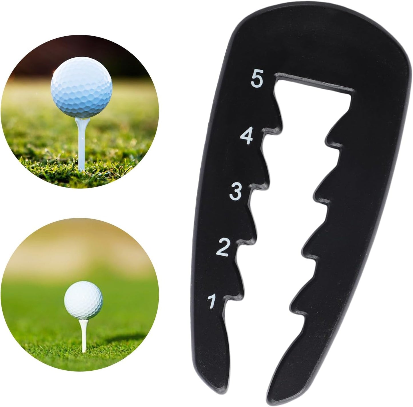panthra 2 PCS Golf Tee Height Setter, Tee Height Tool, Elevator Tool, Ball Marker, Improve The Accuracy of The Golf Club, for Driving Range, Irons