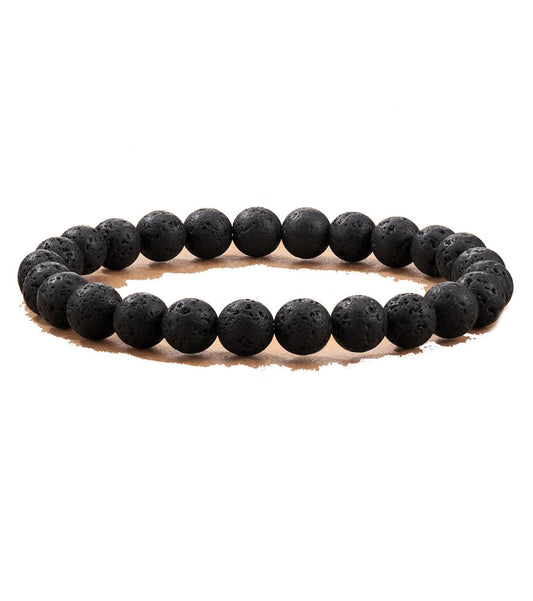 Seyaa Lava Rock Bracelet, Mens Bracelet, Crystal Beaded Bracelet Unisex, Inspirational Anniversary Christmas Birthday Valentines Day Gifts for Him Men Women