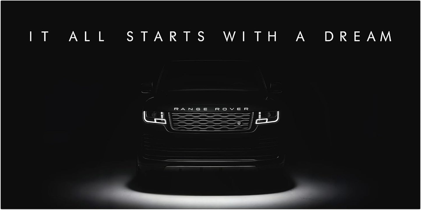 Motivational Wall Art for Office, Super Car Art Canvas, Inspirational Automotive Decor for Range Rover Sportscar Lovers, Motivational Wall Decor for Office and Home, Car Poster (24" x 48" in)