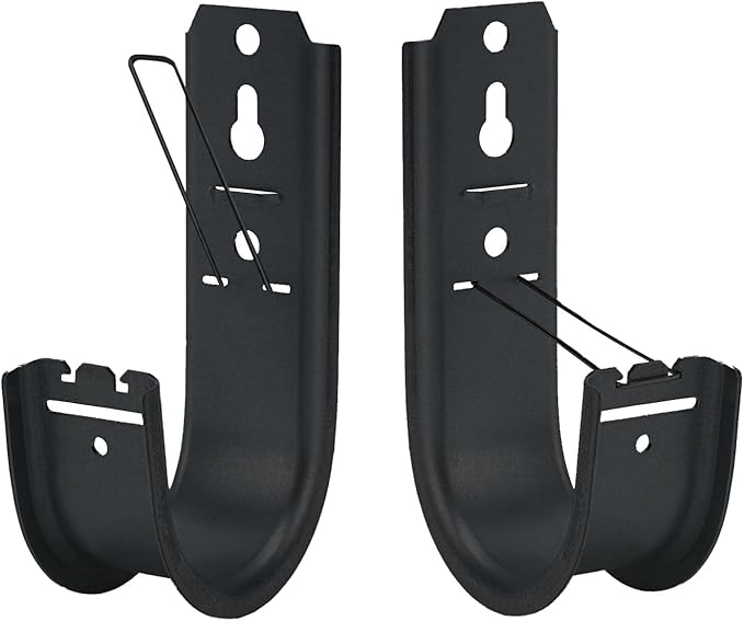 100 Pack 2-Inch Galvanized Steel Cable Support J-Hooks with Retainer Clips - Heavy Duty Wall Mount Cable Management Hooks for Structured Cabling & Organization