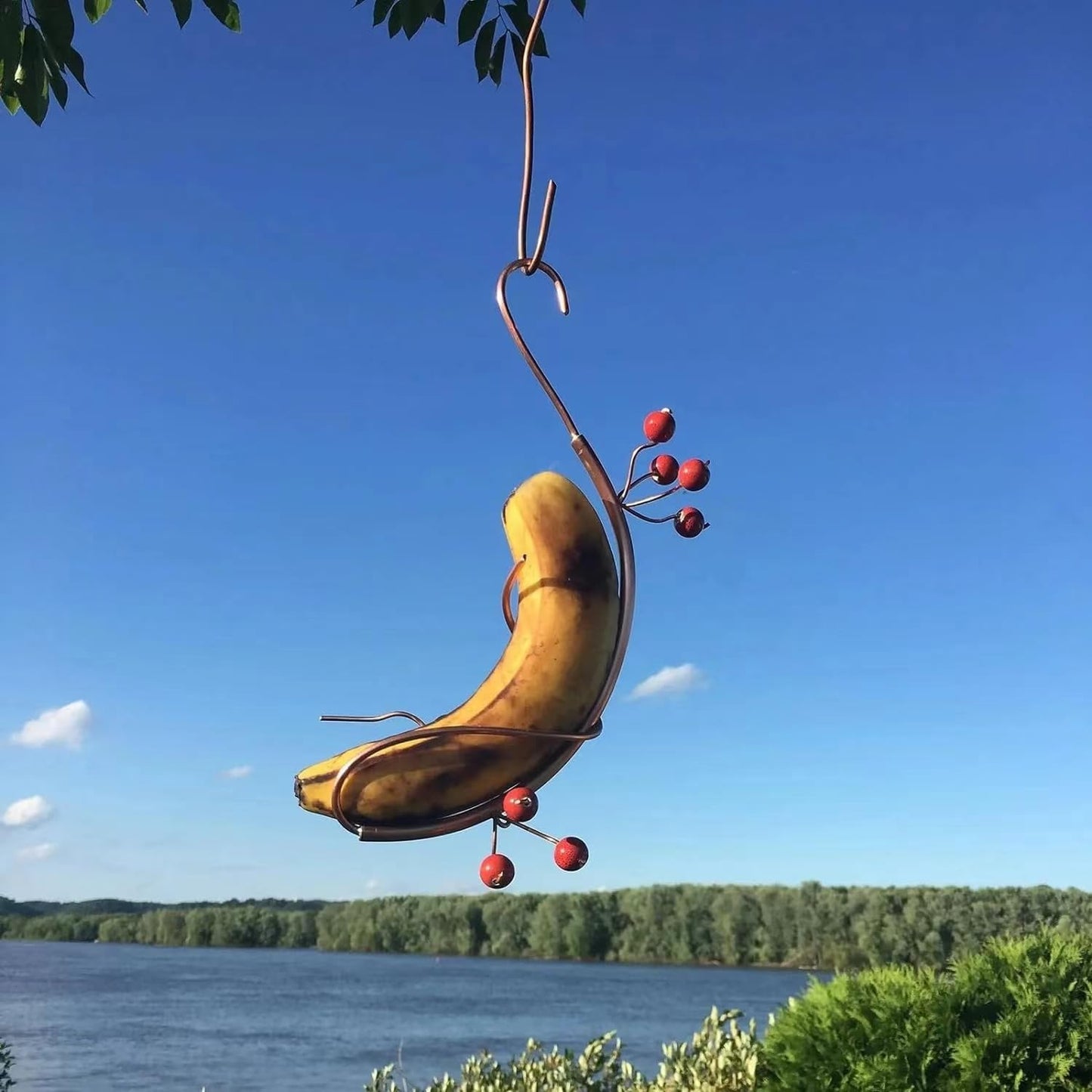Generic Butterfly Banana Hammock Feeder, Butterfly Banana Feeders Garden Decor, Attract Butterflies to Your Garden (1PCS)
