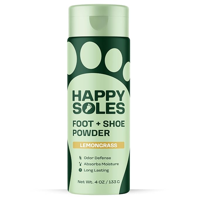 Shoe Deodorizer & Foot Powder - Ultimate Foot Powder for Smelly Feet & Odor Control - Sweat-Absorbing & Odor Eliminator - Ideal for Sweaty Feet & Unpleasant Shoe Smell (Lemongrass)