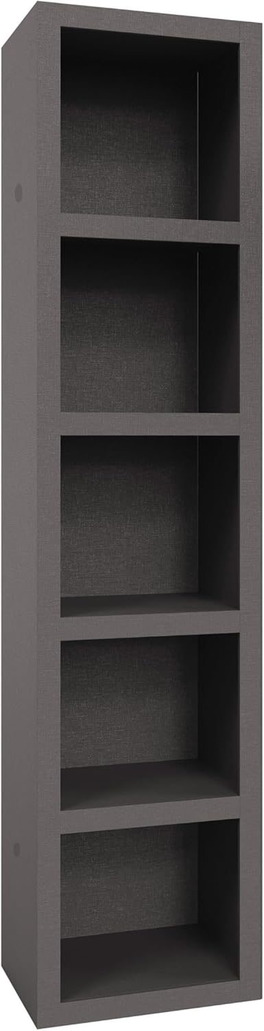 Oakland Living Dark Grey 85-in Tall Wooden Bookcase Shelf