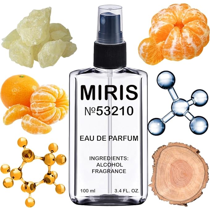 MIRIS No. 53210, Inspired by Molecu 01 Mandarin, Long-Lasting Unisex Eau de Parfum for Women & Men, Spray 3.4 Fl Oz / 100 ml