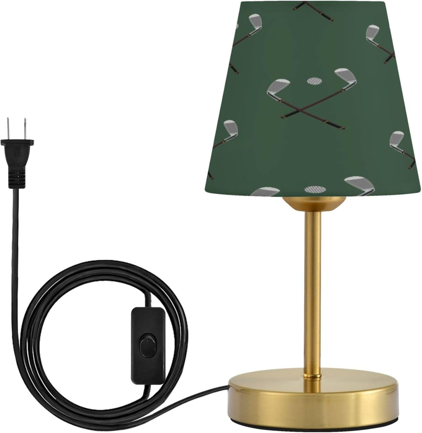 Sport Golf Club Ball Dimmable Table Lamp Night Light Bedroom Lamps for Nightstand Living Room Dorm Home Office Desk, LED Bulb Included, S