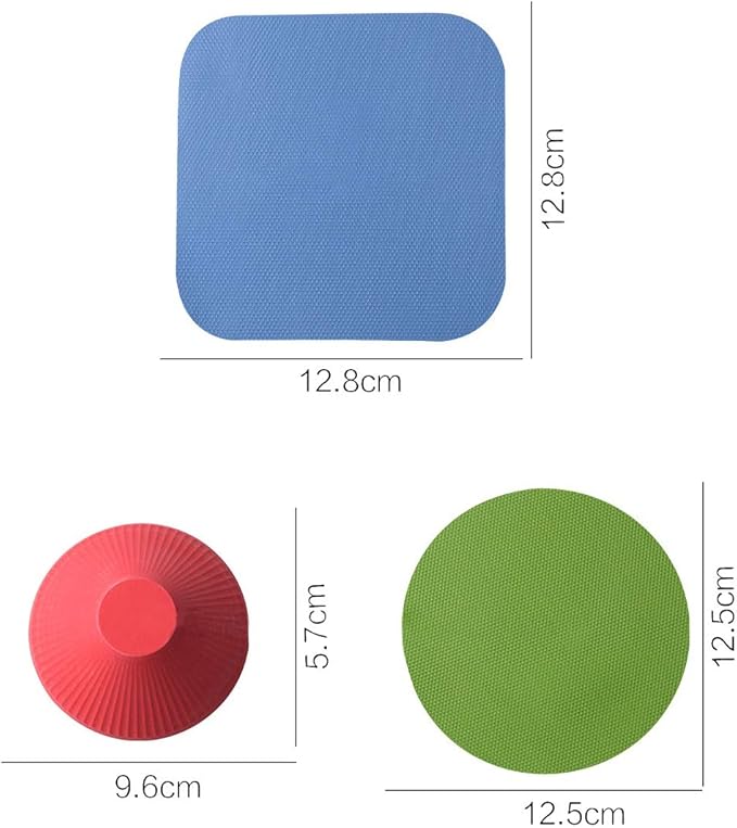3 set of HengKe Jar Gripper, 9 Pieces Multi-Purpose Reusable Rubber Gripper Jar Opener Gripper Rubber Jar,Gripper Pads Round Kitchen Coasters Multi-Purpose Bottle Lid Openers Fit for Most Bottles