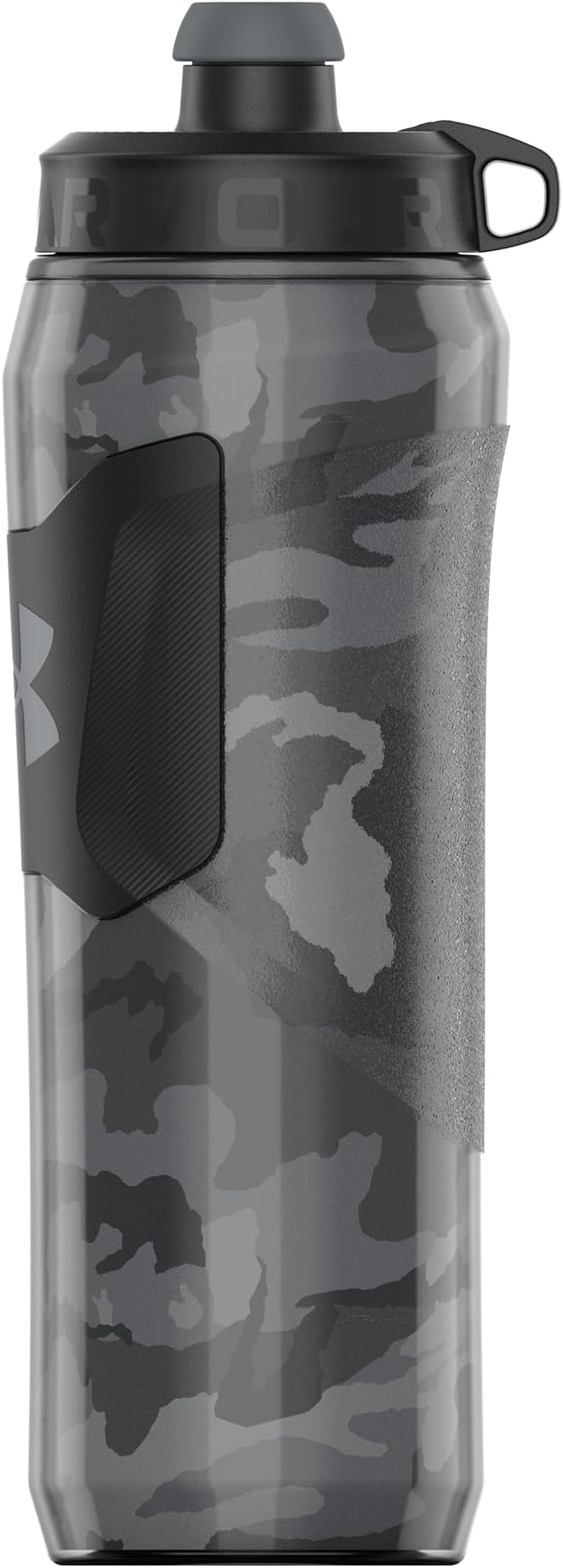 Under Armour 28oz Playmaker Squeeze Insulated 2 - Sports Water Jug, Leak Resistant for Baseball, Football & More, Black Steel Camo