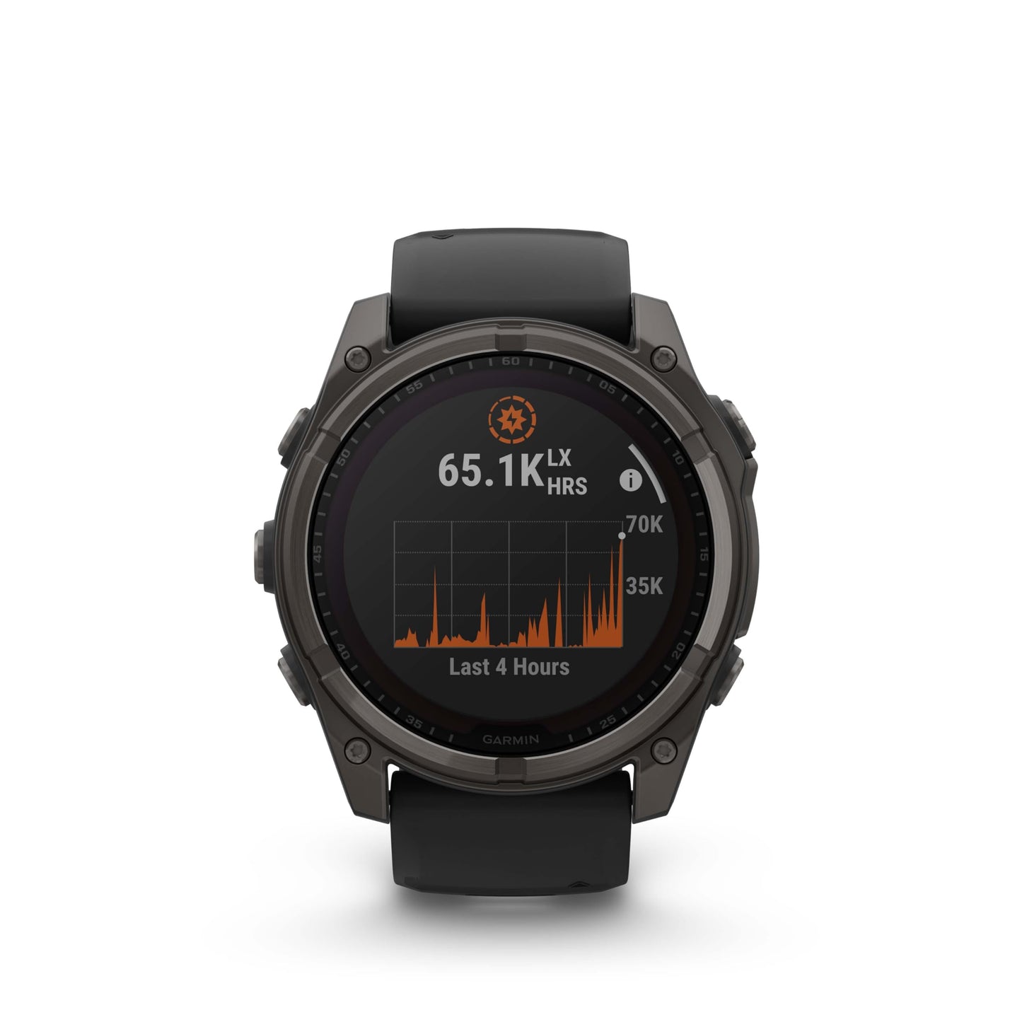 Garmin Fenix 8 - 51 Mm, Solar, Sapphire, Carbon Gray Dlc Titanium Gps Multisport Smartwatch With Black/Pebble Gray Silicone With