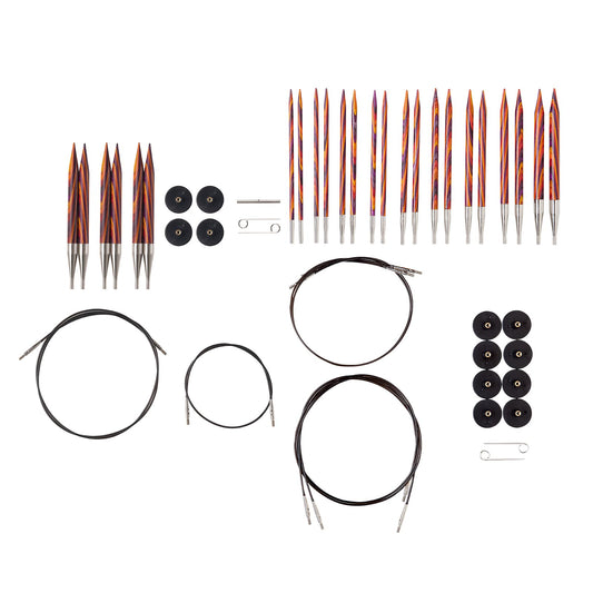 Knit Picks Interchangeable Knitting Needle Variety Pack - Sizes 4-11 and 13, 15, and 17 (Radiant)
