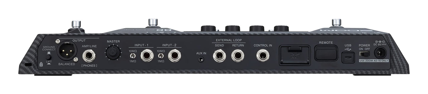 Zoom B6 Bass Multi-Effects Processor With 4 Di Boxes, A/B Switcher, Touchscreen Interface, 100+ Built In Effects, Amp Modeling,