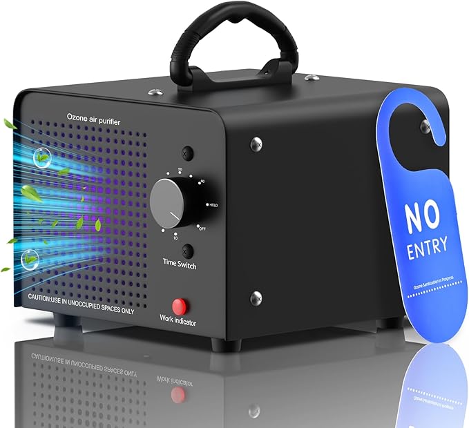 PROGRACE Ozone Generator 148,000mg/h - Commercial Ozone Machine - Negative Ion Air Purifier, High Capacity O3 Ionizer Deodorizer for Home, Car, Pets, Smoke, Industrial Use, Covers up to 6000 Sq Ft
