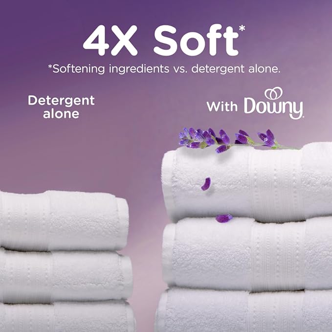 Downy Infusions Laundry Fabric Softener Liquid, CALM, Soothing Lavender and Vanilla Bean, 56 fl oz