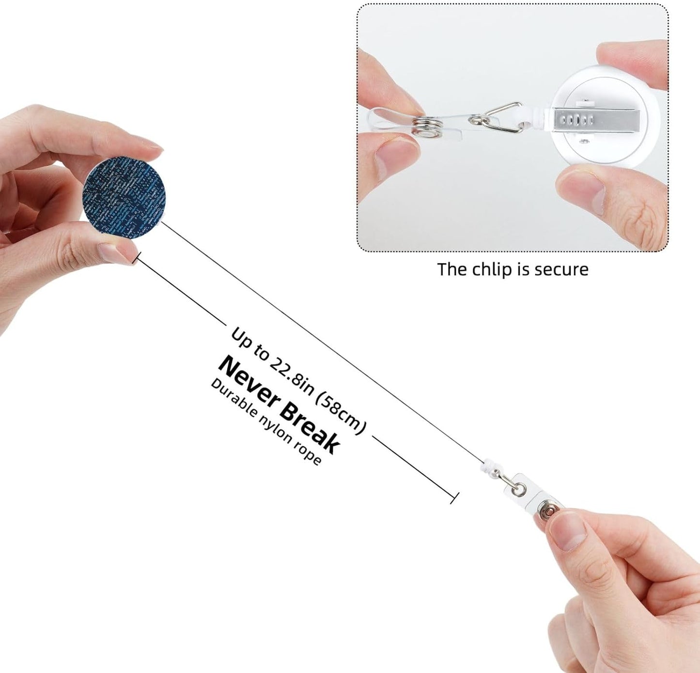 Coding Code Badge Reels Retractable Badge Holder with Clip for Id Name Tag Office Worker Student Teacher Nurse Doctor