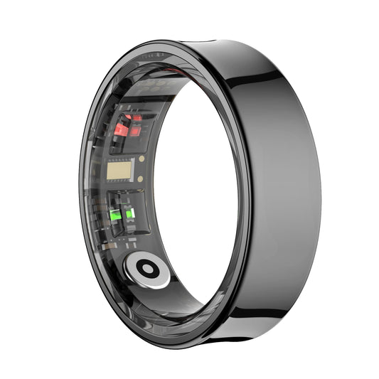 SM SEVENMORE Curved Design Smart Ring Fitness Tracker, Gesture Remote Control Activity Sport Record Sleep Quality Heart Rate SpO