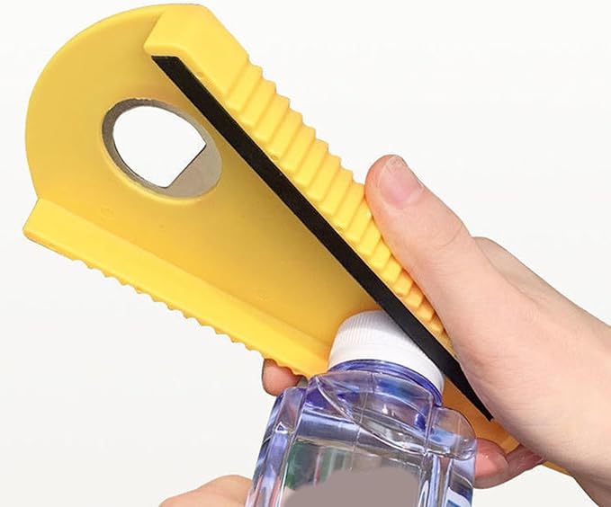 Jar Opener for Weak Hands, Bottle Can Opener Multipurpose Tool for Effortless Lid Removal Lightweight Plastic Design for Seniors & Outdoor Use, Cap Opens Dia 1.18 to 2.76in Lid
