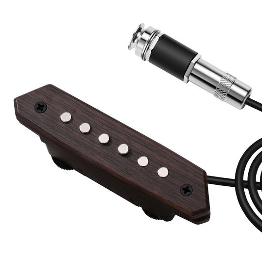 Acoustic Guitar Pickup Passive Megnetic Soundhole Pickup With Humbucker Volume Timbre Control
