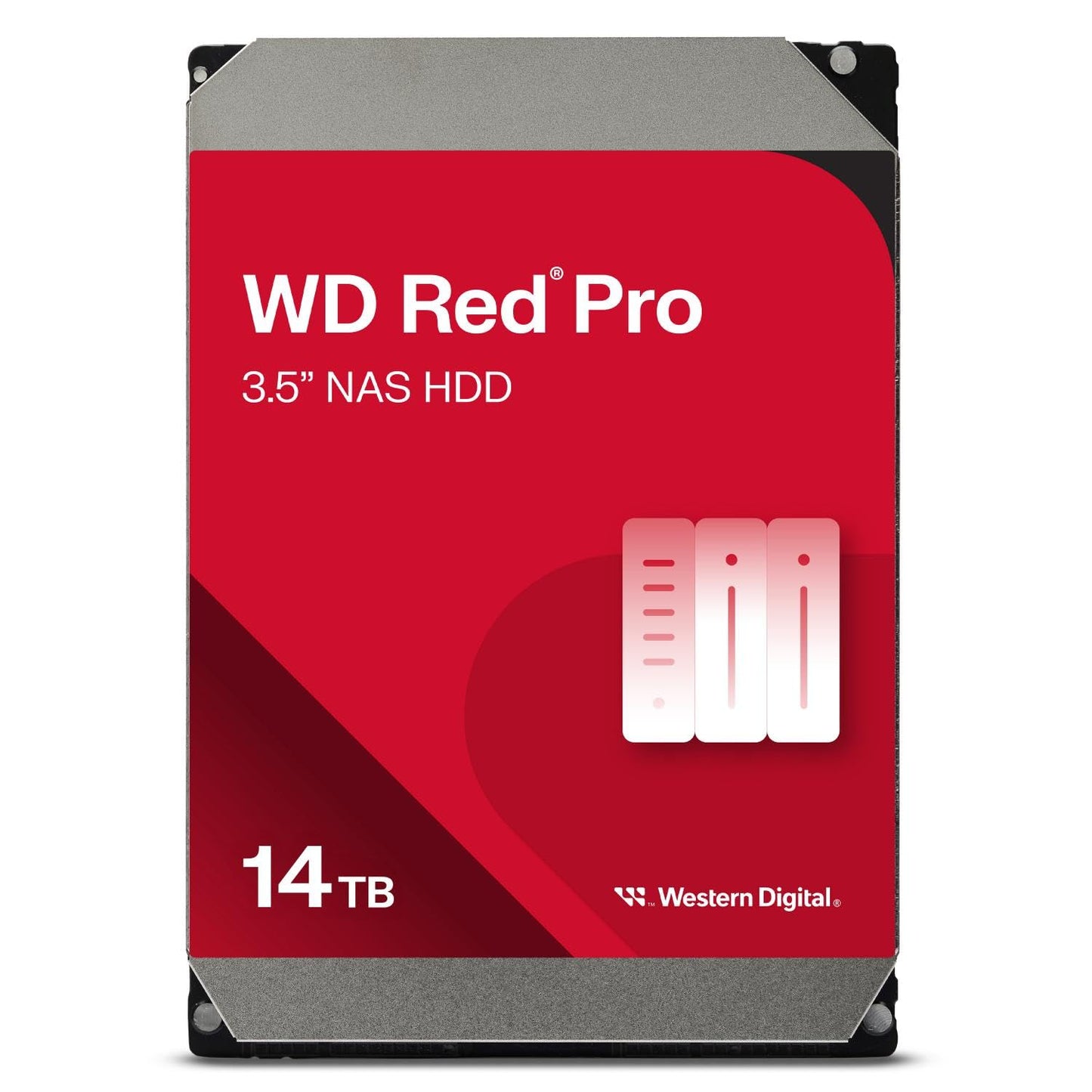 Western Digital 14Tb Wd Red Pro Nas Internal Hard Drive Hdd - 7200 Rpm, Sata 6 Gb/S, Cmr, 512 Mb Cache, 3.5 -Wd142Kfgx