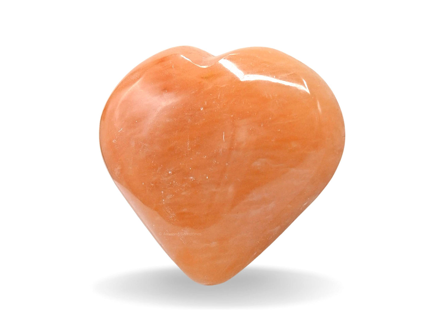 Amazing Gemstone Red Aventurine Crystal Heart Palm Stone - Pocket Massage Worry Stone for Natural Body Chakra Balancing, Reiki Healing and Crystal Grid