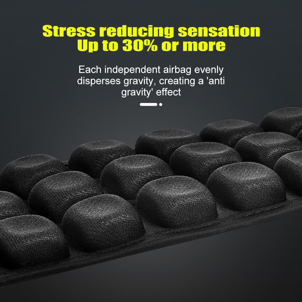 Anti-Gravity Shoulder Pad Cushion, Universal Bag Strap Comfort Pad with 30% Stress Reduction, Black,2pcs