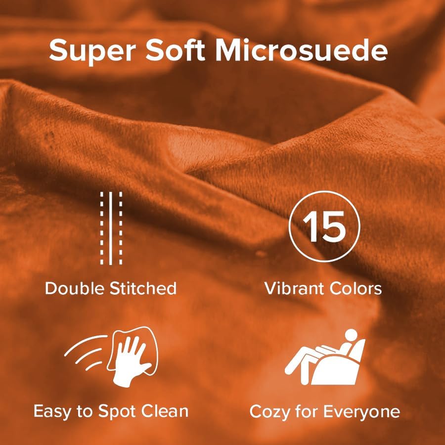 Sofa Sack Bean Bag Chair - Plush, Ultra Soft - Memory Foam Bean Bag Chair with Microsuede Cover - Stuffed Foam Filled Furniture and Accessories for Dorm Room 5 Feet - Tangerine