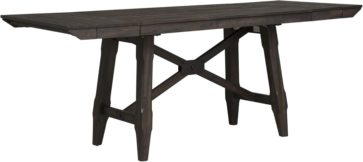 LIBERTY FURNITURE INDUSTRIES, INC. Double Bridge Trestle Table Set