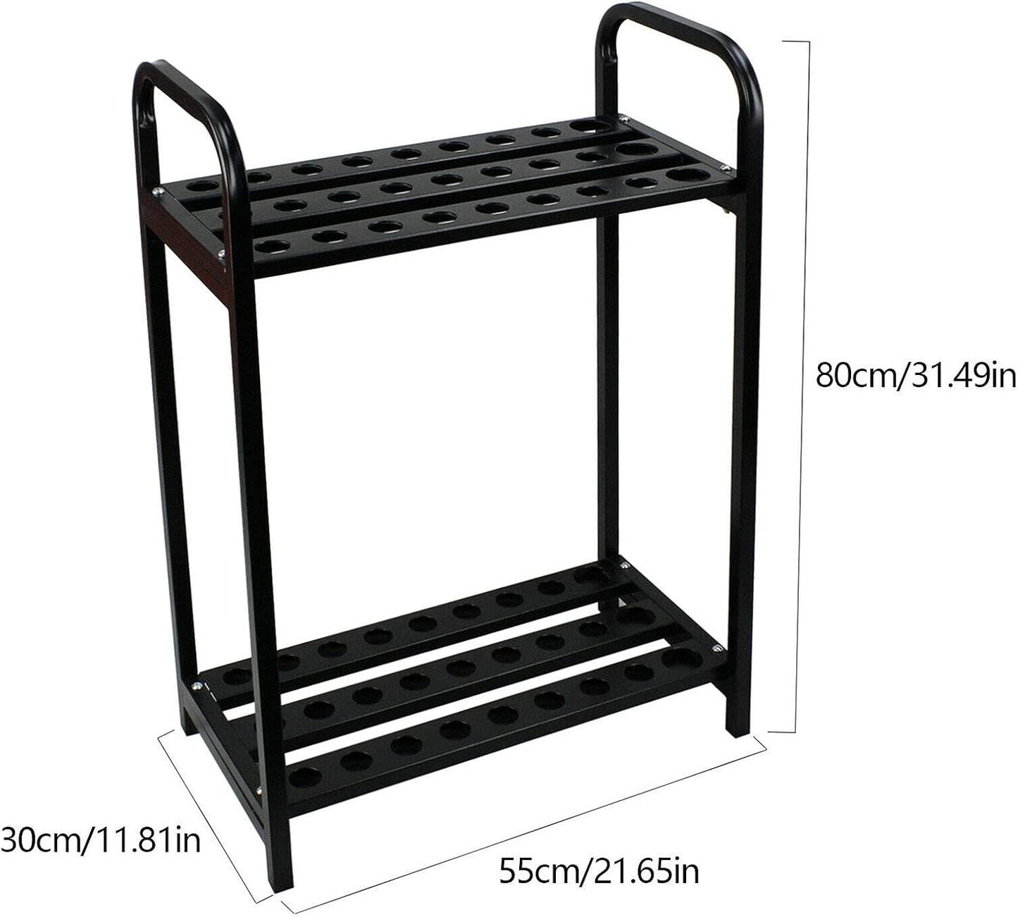 Metal Golf Club Holder Organizer - 27 Club Display Rack, Durable Golf Shelf Stand for Storage and Wall Mount