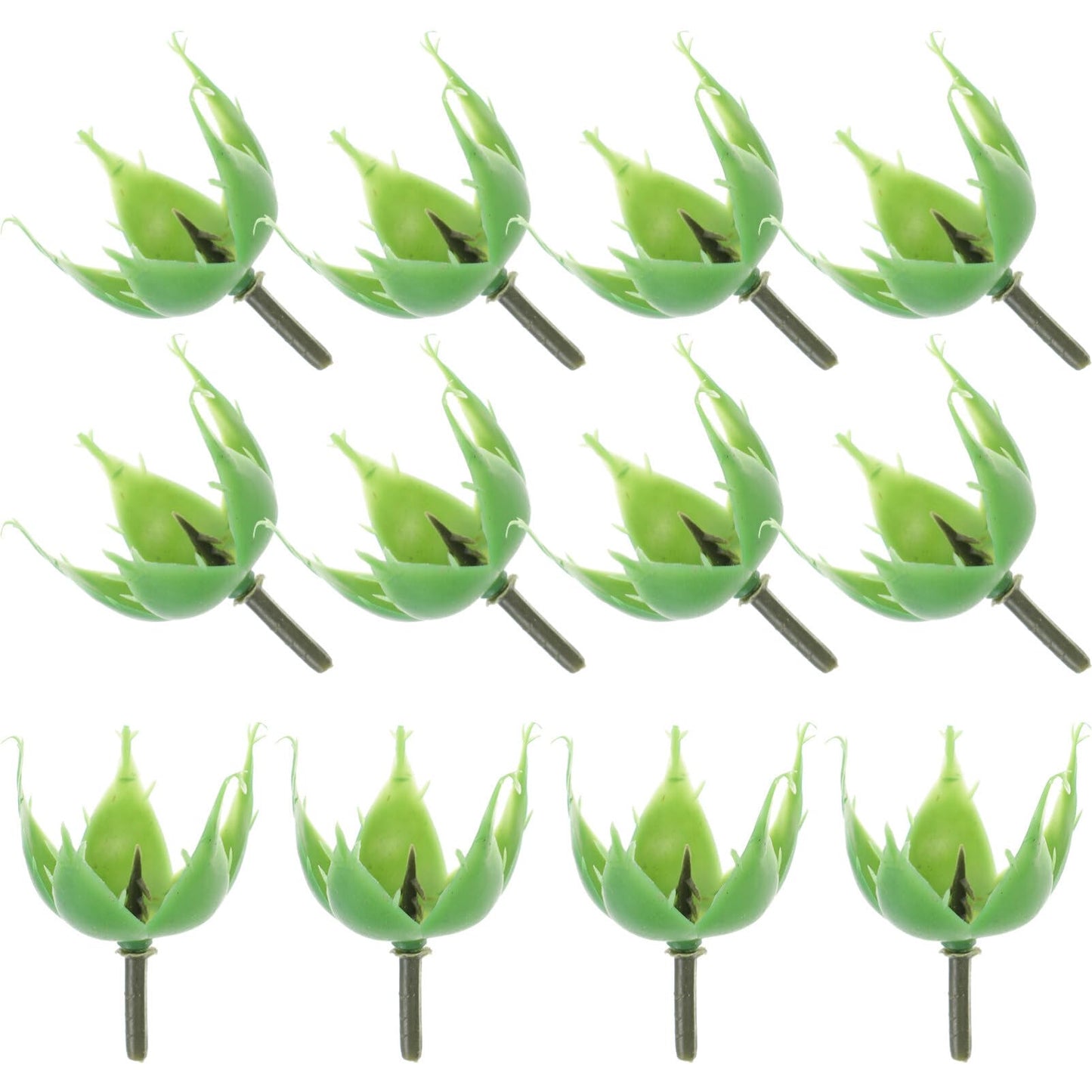 VOSAREA 100pcs Rose Calyx Blush Flowers Receptacle Artificial Flower Calyxes Flower Fake Calyx Floral Sepals Bouquet for DIY Craft Flower Arrangement