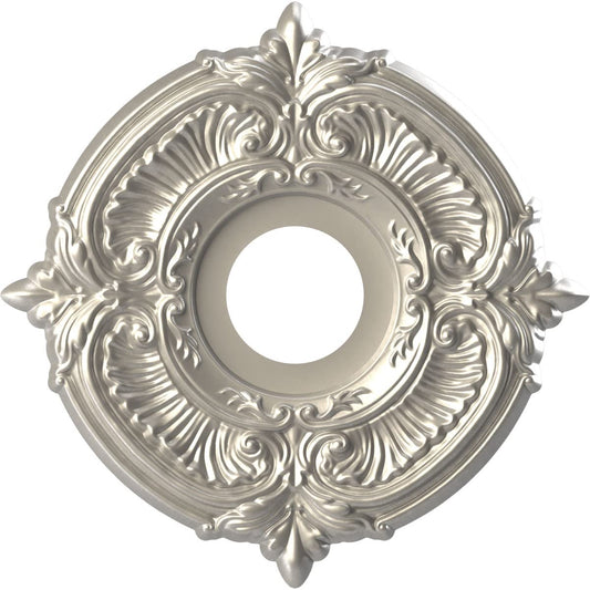 Ekena Millwork Cmp13Atbal Attica Thermoformed Pvc Ceiling Medallion (Fits Canopies Up To 5), 13Od X 3 1/2Id X 3/4P, Bright Coat