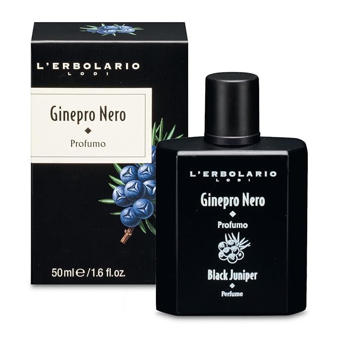 L'Erbolario Black Juniper - Energizing Fragrance With Woody Notes - Can Be Worn Every Day With Pride - Dermatologically Tested - Citrus And Woody Scent - For All Skin Types - 1.6 Oz EDP Spray
