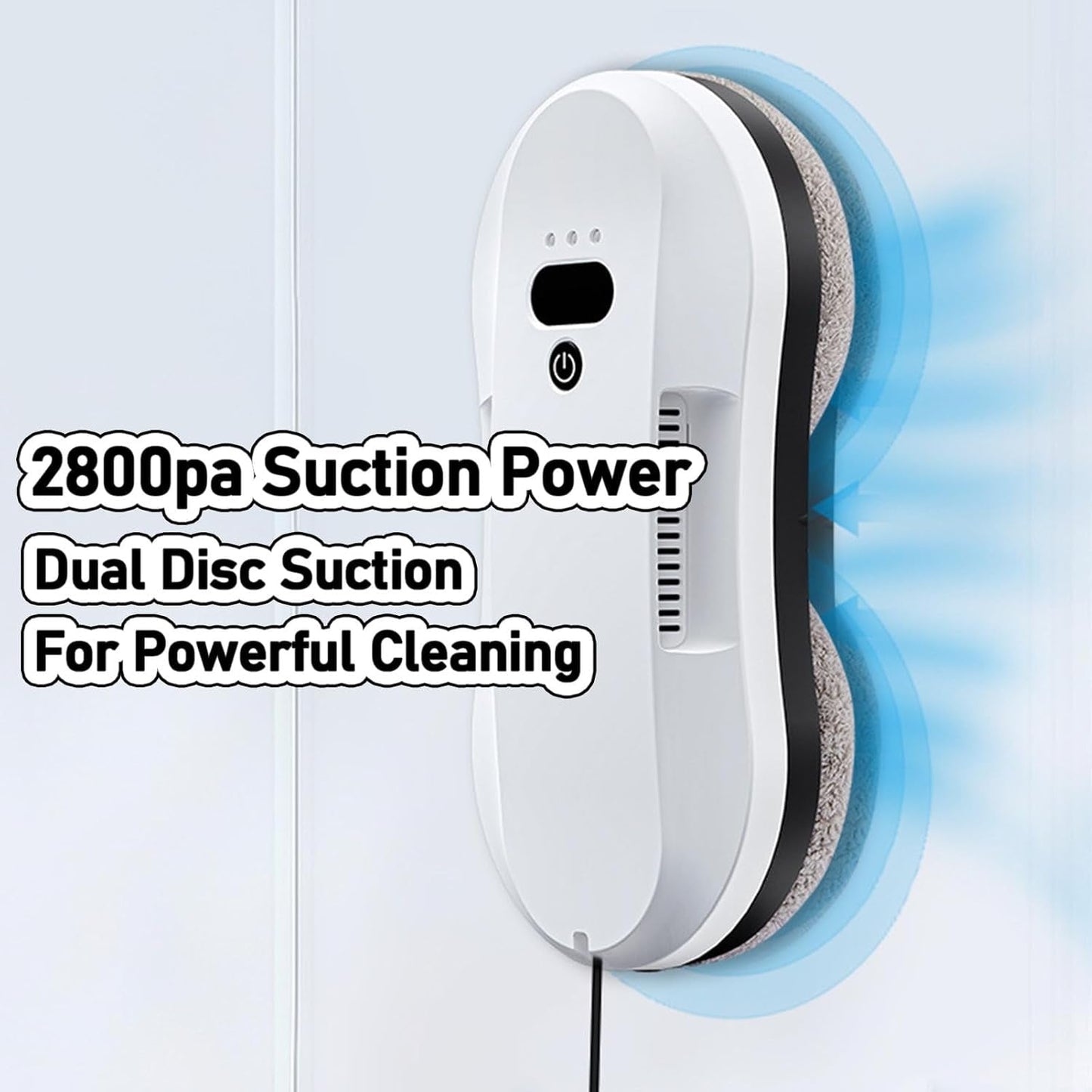 Electric Window Cleaner with Automatic Water Jet Glass Hoover Robotic Remote Control Cleaning Machine Window Cleaner with Water Jet