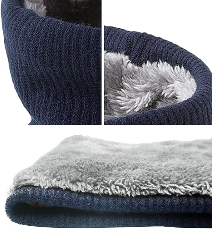 Winter Scarf Neck Warmer Gaiter Face for Men Women Warm Fleece Ski