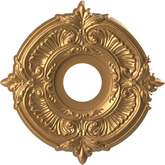 Ekena Millwork Cmp13Atbgl Attica Thermoformed Pvc Ceiling Medallion (Fits Canopies Up To 5), 13Od X 3 1/2Id X 3/4P, Bright Coat
