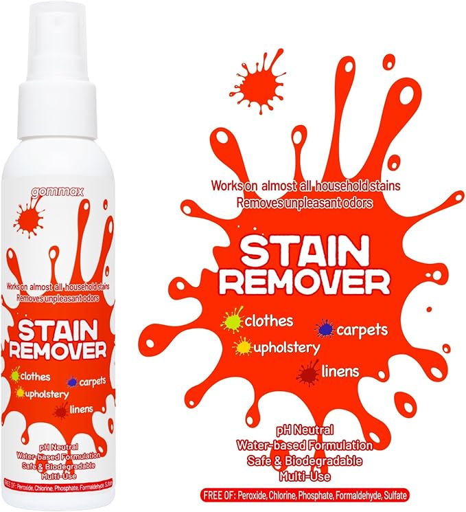 Multi-Use Stain Remover Spray, pH Neutral Formula for Clothes, Carpets, Upholstery and Linens, Water-Based Safe Formula for Baby Clothes (2)