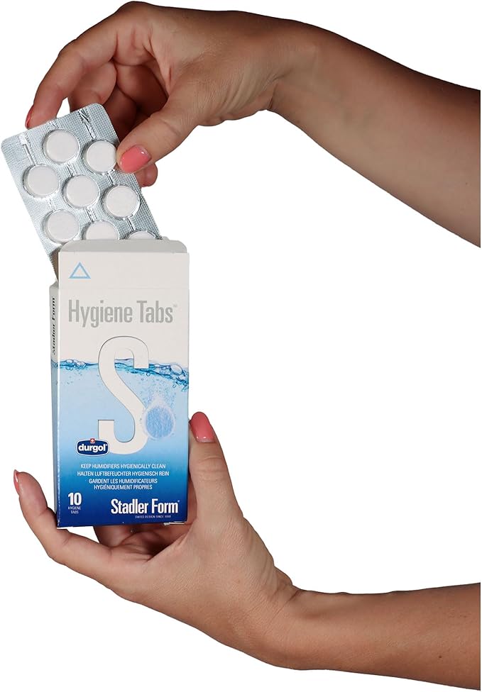 Stadler Form Hygiene Tabs, for humidifiers and air washers, easy to use, biodegradable, 10 tabs for optimum water hygiene and 5 months of humidifier operation