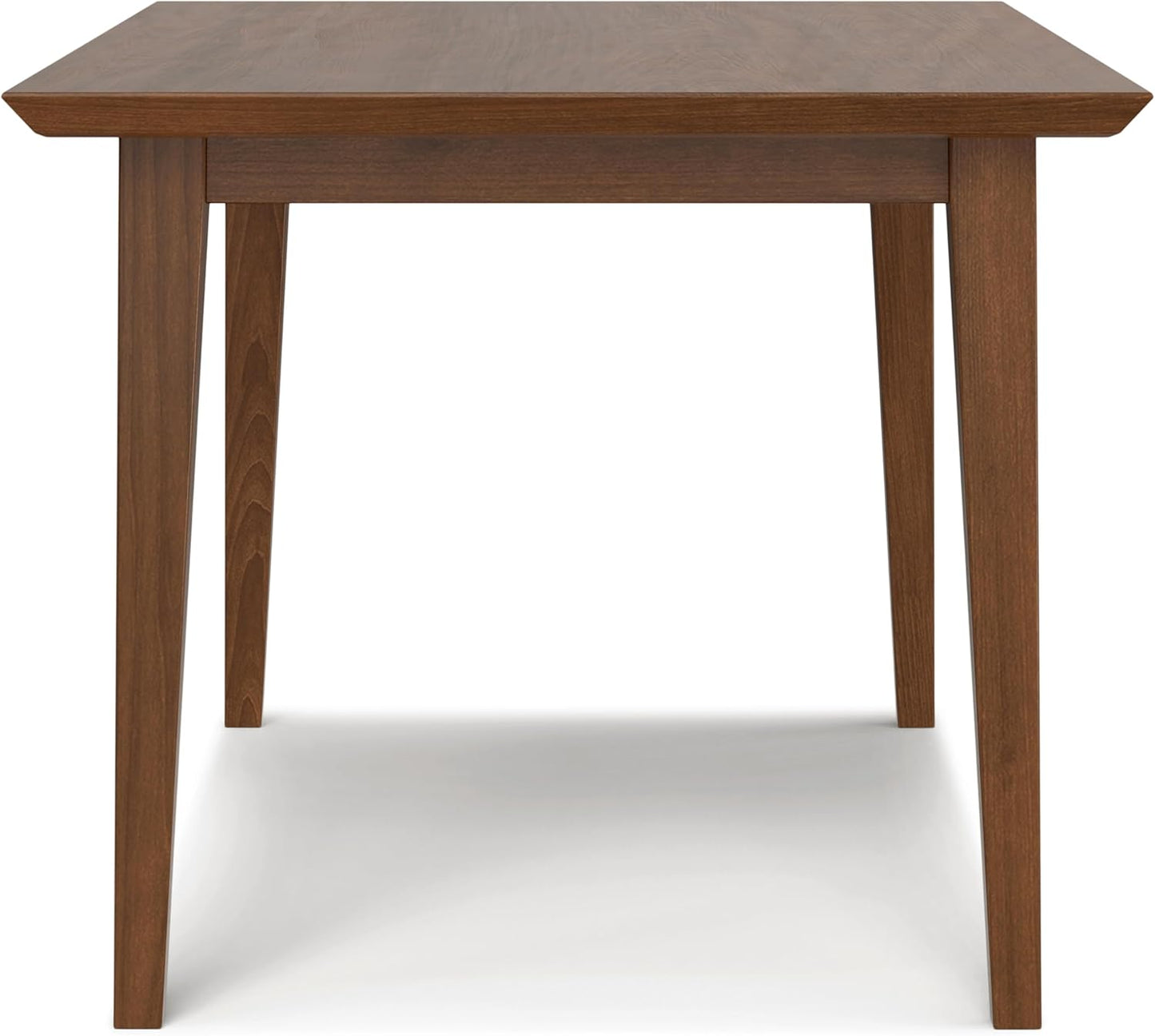 SIMPLIHOME Colby Dining Table, Solid Wood Walnut Veneer in Walnut, 60 x 36 inches, Contemporary-Style Rectangular Kitchen Table for up to 6 People