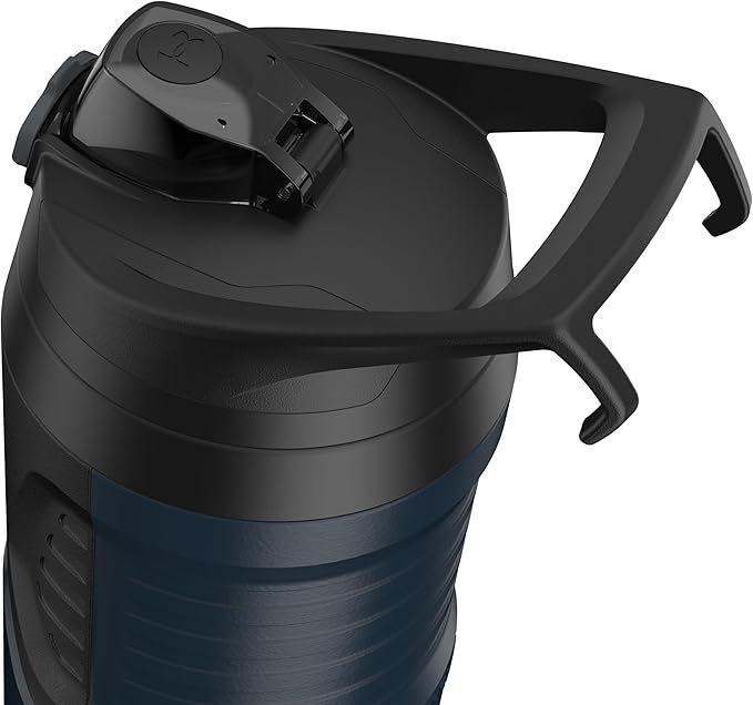 Under Armour 32 oz Insulated Water Bottles - Sports Water Jug with Fence Hook, Leak Resistant for Baseball, Football & More, 32 oz Insulated, Academy/Black