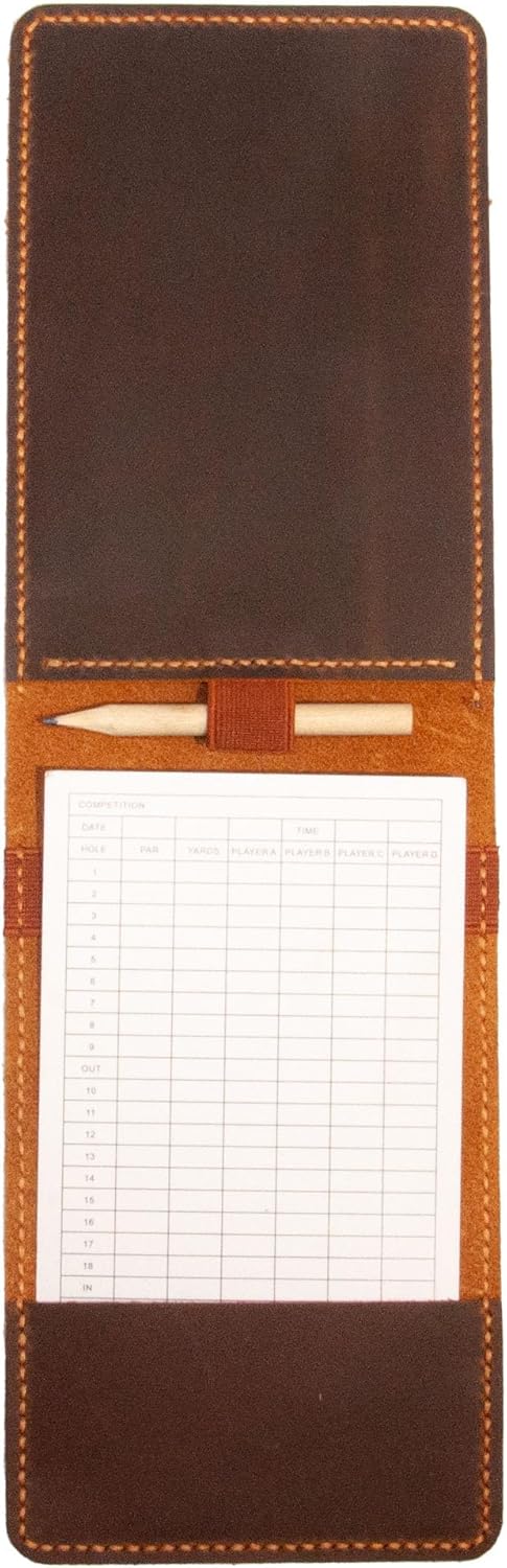 Personalized Leather Golf Scorecard & Yardage Book Holder, Personalized Golf Gift, Yardage Book Holder, Gifts for Dad, Gifts for Golfers