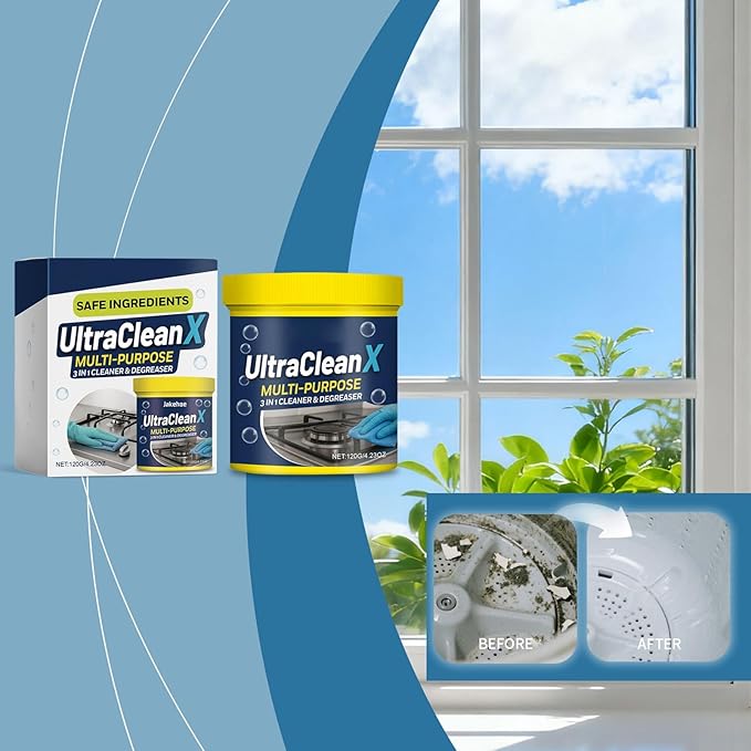 Powder Cleanser - Toilet Cleaning Powder, Powered Cooker Degreaser, Multi- Stain Remover, Fast Acting Foam Formula, Premium Household Cleaner, Bathroom Kitchen Use for Sink Bowl Floor