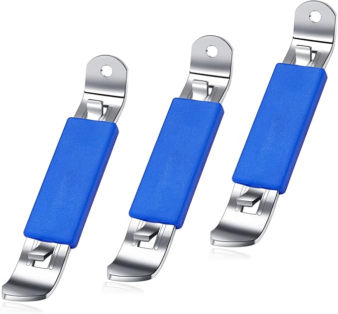 3 Pieces Magnetic Bottle Openers Can Opener Classic Beer Opener Stainless Steel Small Bottle Opener Can Tapper with Magnet for Camping and Traveling HANCELANT