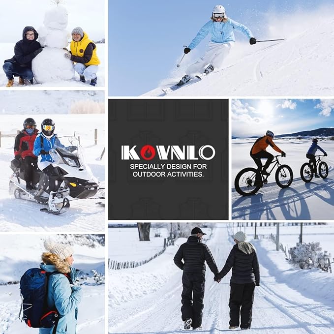 KOVNLO Heated Vest Women, (Battery Pack Not Included) Smart Controller With Lights-out, Electric Warming Heated Jackets