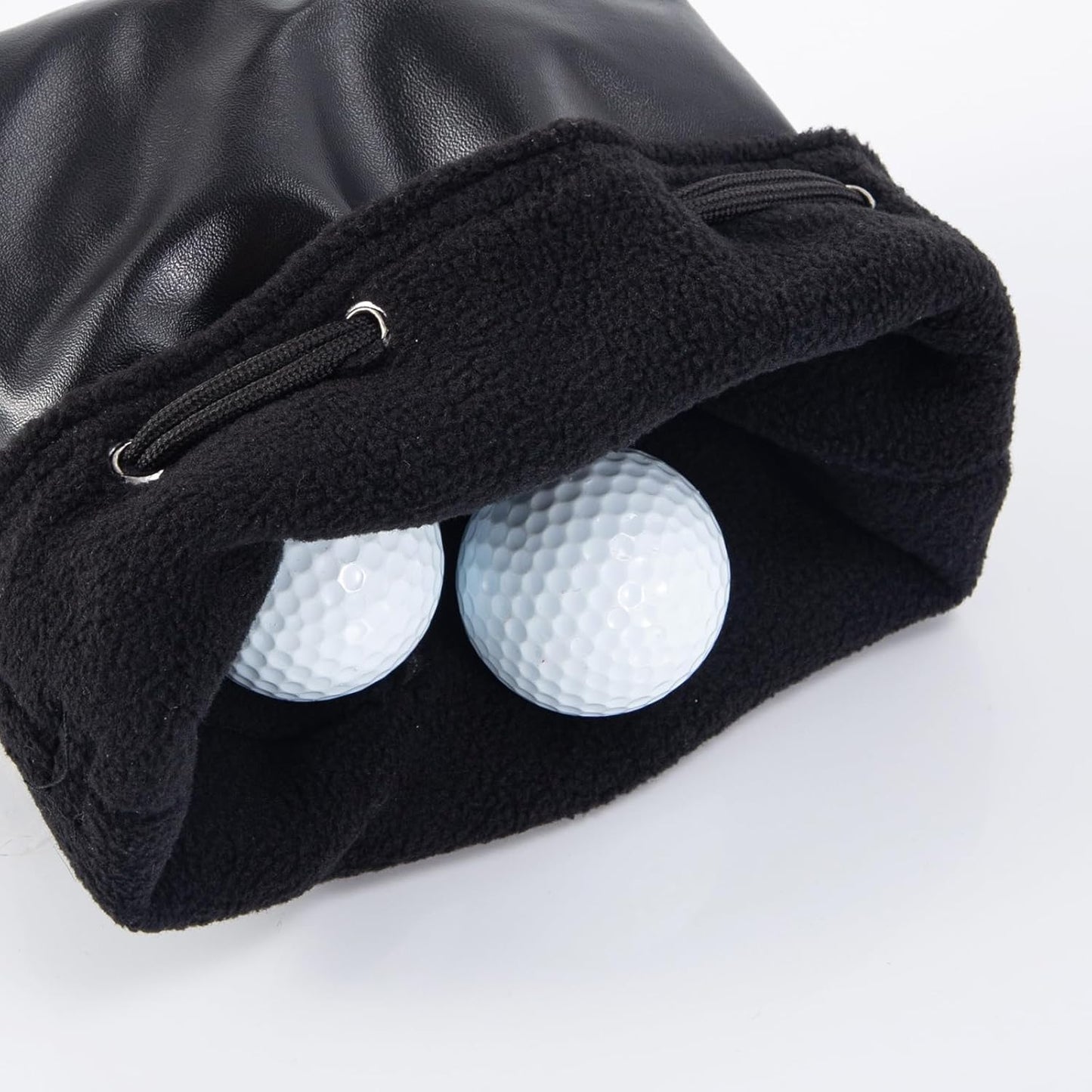 Golf Valuables Pouch with Drawstrings Golf Ball Bucket Bag Storage Golfs Tee Bag Pouch Waterproof Handbag Portable Golfs Accessories for Men and Women