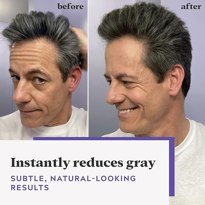 Just For Men Touch of Gray, Mens Hair Color Kit with Comb Applicator for Easy Application, Great for a Salt and Pepper Look - Dark Brown, T-45, Pack of 1